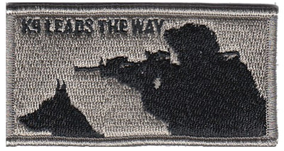 Shooter - Grey K-9 / K9 Leads the Way Patch  - 2 Pack